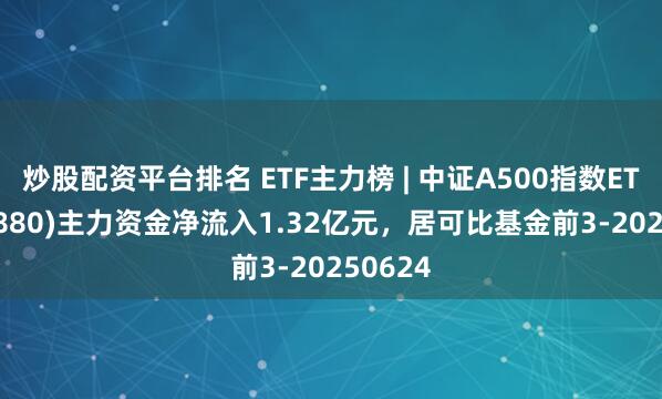 炒股配资平台排名 ETF主力榜 | 中证A500指数ETF(563880)主力资金净流入1.32亿元，居可比基金前3-20250624