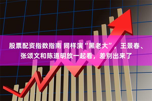 股票配资指数指南 同样演“黑老大”，王景春、张颂文和陈道明放一起看，差别出来了